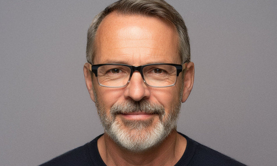 Man wearing eyeOs Harrison